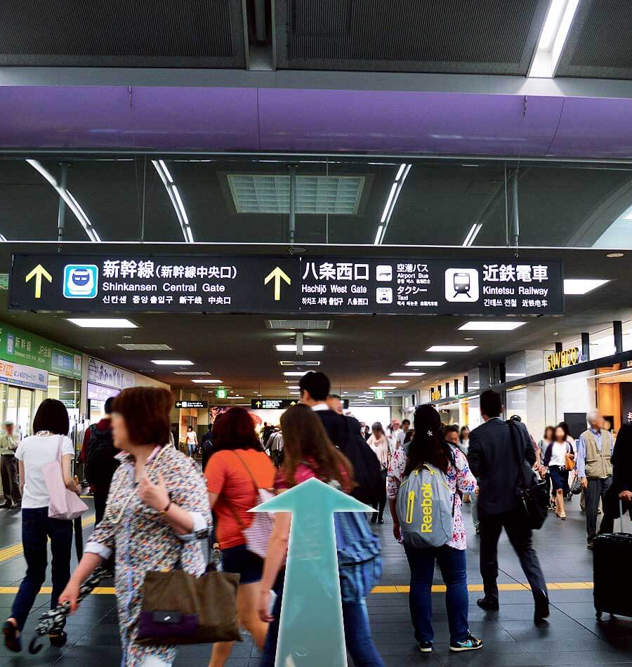 京都駅からのアクセス