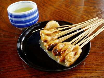 何本でも食べられちゃうあぶり餅♪